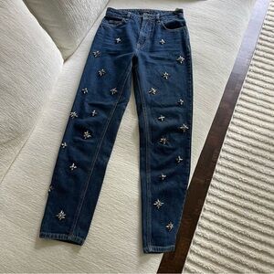 UTERQUE rhinestone jeans